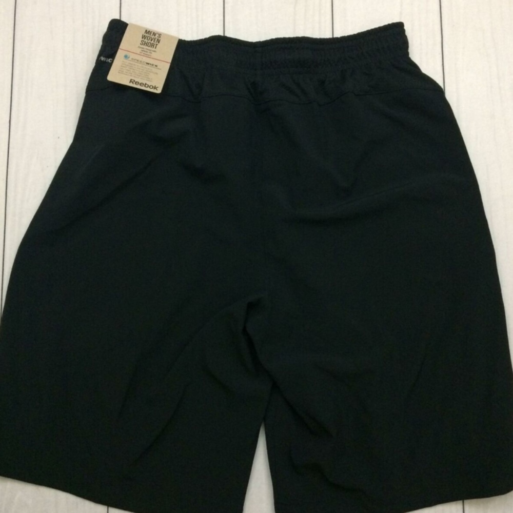 Reebok Mens Speedwick woven Sport Shorts 2.0 Black - Picture 5 of 8